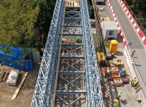 Montaggio Ponte Bailey a Firenzuola