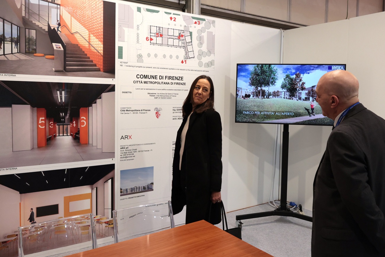 Sara Funaro alla stand della Città Metropolitana (foto Antonello Serino - Met Ufficio Stampa)