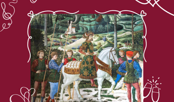 dettaglio della cavalcata dei Magi nella cappella di Benozzo Gozzoli